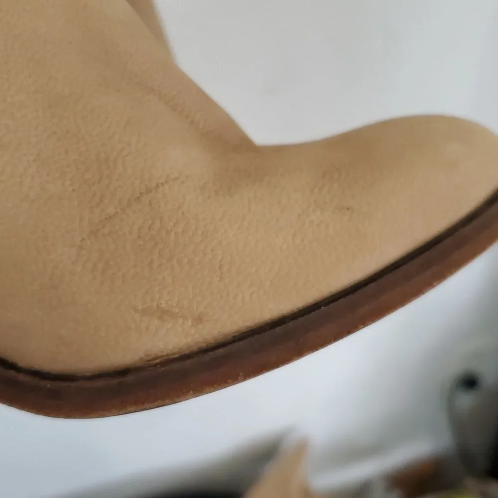 Free People Over The Knee Nubuck Leather Boots Made in Bolivia Size 36 or 5.5